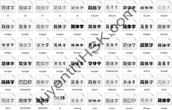 Download Font tiếng Trung Giản thể Font tiếng Trung Quốc