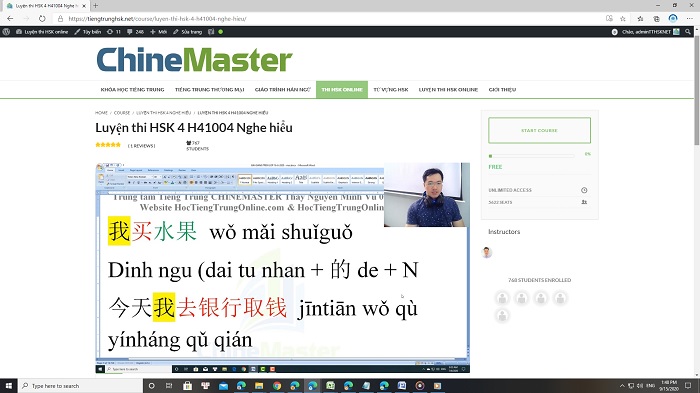 Giới thiệu APP luyện thi HSK online uy tín ChineMaster