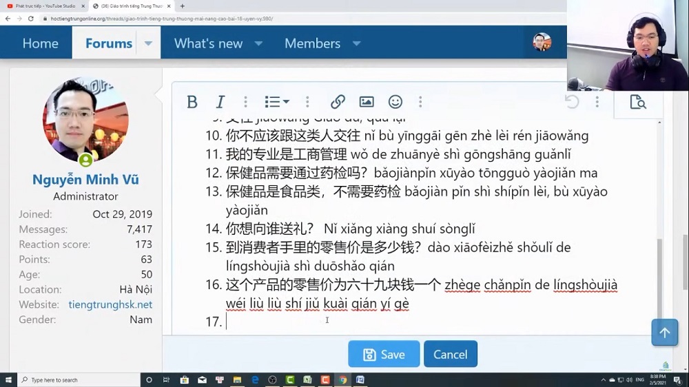 Thi thử HSK online luyện thi HSK bài tập 7