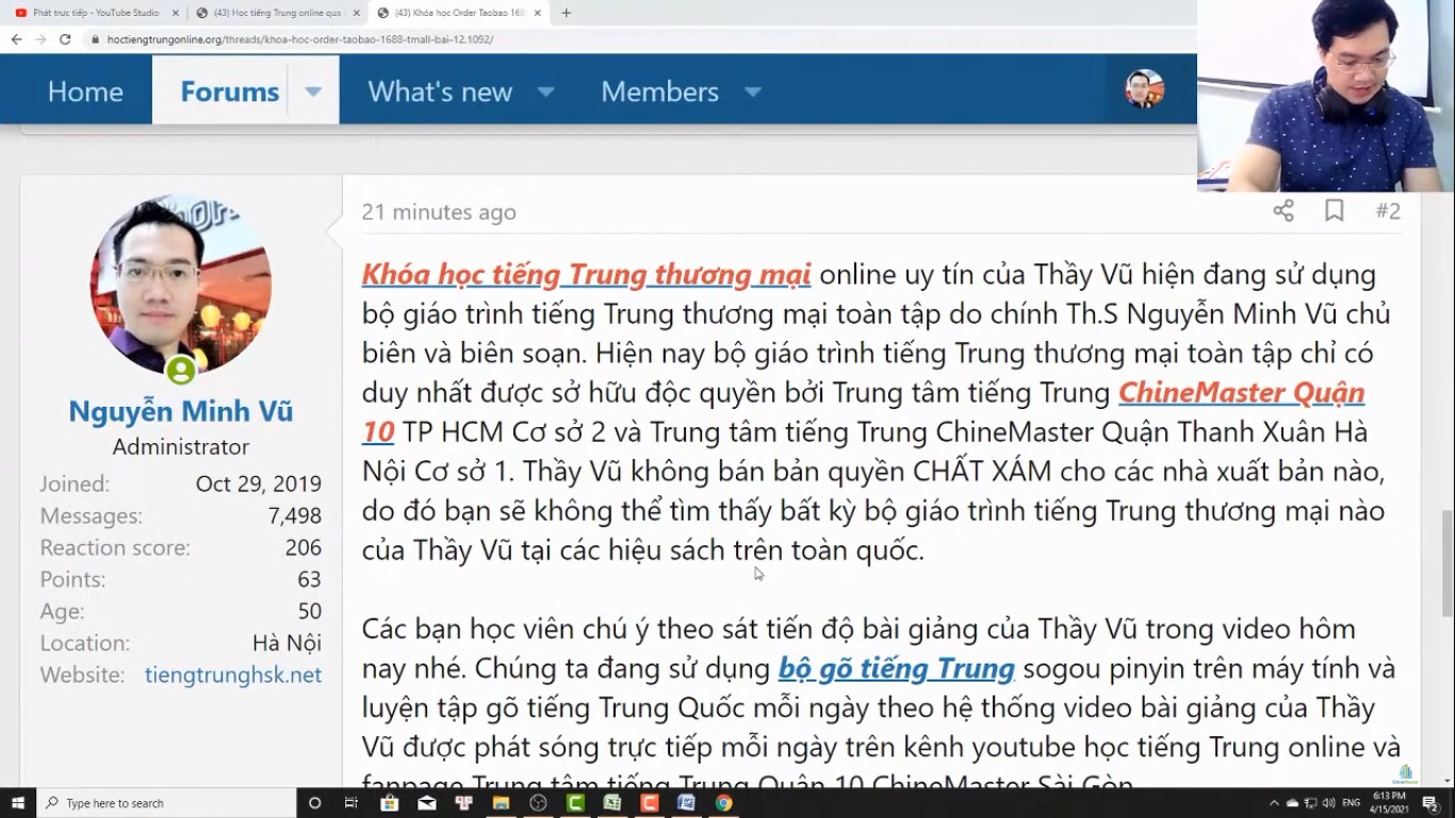 Luyện dịch tiếng Trung HSK 7 online bài tập 7