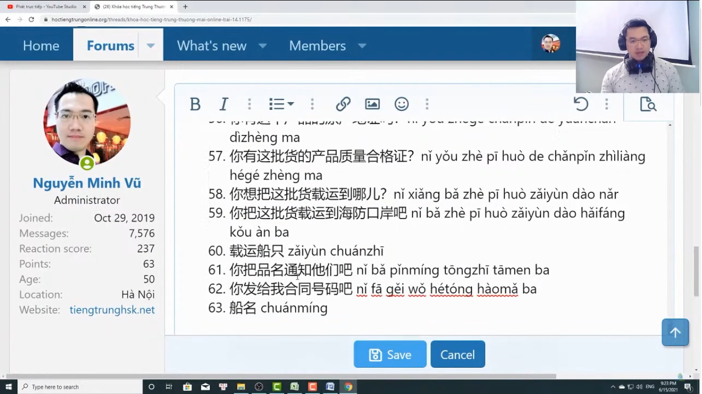 Kỹ năng dịch thuật tiếng Trung HSK ứng dụng thực tế HSK 9